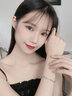 Vana【鱼生有你】足银手链女生毕业生日礼物送女朋友老婆 海豚手链（海蓝）【十仓配送】 实拍图