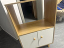 半隅雅居茶水柜家用靠墙边柜置物柜小户型客厅收纳柜小柜子储物柜餐边柜 【双门一抽】田园橡木50-35-80cm 实拍图