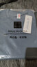 雾卡 【三件装】短袖t恤男纯色棉宽松夏季士半袖潮流衣服情侣装 雾蓝+卡其+黑色 6XL 建议210-230斤 实拍图