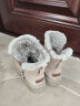 骆驼（CAMEL）雪地靴女鞋冬季舒适保暖时尚棉鞋子女 A14293635A卡其 38 实拍图