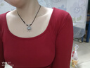 中国黄金（CHINA GOLD）福气平安锁银项链女999足银长命锁吊坠520送女朋友礼物送女友老婆 【京速达】福气平安锁【草莓晶】 实拍图