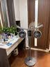 曼诺施空气循环扇双头电风扇加湿家用大面积立式智能语音落地扇净化智能加湿电风扇手机控制2026新款 【语音+蓝牙+遥控款】空气加湿循环扇 实拍图