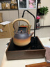 容山堂 粗陶茶壶煮茶器套装 大号提梁泡茶壶烧水壶陶壶电陶炉三界茶炉 粗陶提梁壶-直钮 实拍图