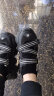 斐乐（FILA）女鞋草莓凉鞋新款厚底增高玛丽珍运动魔术贴凉拖 黑-BK 37.5 晒单实拍图