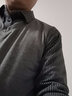 罗蒙（ROMON）长袖t恤男春季商务毛衣男士针织衫假两件休闲上衣服 灰色 L  实拍图