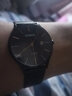 劳士顿（ROSDN）极光系列超薄防水日历手表男士手表十大品牌生日礼物送男友 极光系列-黑面钢带 实拍图