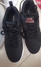 安踏女鞋运动鞋子女士秋冬季款皮面防泼水减震轻便软底跑步休闲旅游鞋 【皮面防泼水神器】黑-10 40 实拍图