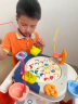 灵动宝宝儿童玩具电动磁性钓鱼玩具旋转钓鱼台捕鱼男女孩3-6岁生日礼物蓝 实拍图