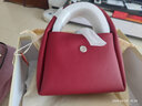 拉菲斯汀门票福桶包2025新款真皮单肩斜挎包女小众手提水桶包 621896 拉菲红【头层牛皮大号】 实拍图