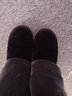 ZHR雪地靴女中筒加绒加厚时尚防滑女靴反绒牛皮平底棉鞋女学生保暖长毛绒短靴女 P29F 黑色 39 实拍图