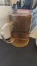 唯铭诺玻璃茶水杯家用喝水杯子男带把啤酒杯咖啡杯耐热绿茶玻璃杯500ml 实拍图