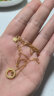 中国黄金（CHINA GOLD）黄金项链双环小蛮腰项链5G精品莫比乌斯环女套链 约5.1g 晒单实拍图