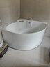 东鹏（DONGPENG）浴缸家用亚克力日式spa按摩浴缸小户型成人坐式酒店三角圆形浴缸 龙头缸1.2*1.2米 实拍图