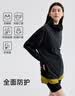 VVC防晒衣女夏季新款防紫外线宽松短款外套时尚洋气外套 曜石黑 2XL  实拍图