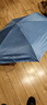晴雨两用umbrella超轻迷你口袋伞女防紫外线防晒黑胶扁五折伞遮阳 浅蓝 手动 实拍图