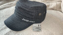 JEEP吉普帽子男士棒球帽秋冬新款羊毛混纺鸭舌帽舒适保暖平顶帽防晒遮阳帽街头礼物户外冬天太阳帽 CA0017深灰色 实拍图