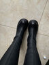 他她（TATA）加绒卢昱晓弹力小V靴软糖靴厚底长筒靴子高跟骑士靴CGG01DG5 黑色（高糖7CM-绒里）-CGG01 38 实拍图