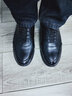 老人头（LAORENTOU）休闲鞋男鞋耐滑运动板鞋男加绒保暖韩版皮鞋 A20111 黑加绒 42 实拍图