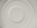 德国唯宝（Villeroy&Boch）送礼佳选匠心岩欧式进口盘子西餐餐盘点心盘岩石浮雕黑白盘餐具 通用盘 黑  25cm 实拍图
