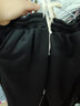 潮西登休闲裤男大码男装潮流百搭加肥加大长裤胖子男士裤子秋冬 【加绒】M22黑+M77黑 5XL 建议185-215斤 实拍图
