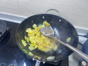 摩卡色mocarose摩卡色珐琅精铁锅升级版炒锅家用炒菜锅无涂层燃气灶专用 宝石蓝- 32cm 实拍图