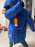 雪中飞（SNOWFLYING）雪中飞儿童羽绒服洋气男童中大童工装女童中长款保暖羽绒服 蓝色 150 实拍图