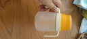 卡蜜迪（kamidi）宝宝牛奶吸管杯婴儿童带刻度玻璃喝水泡奶瓶直饮吸管水杯1-3-6岁 阳橙色 230ml -覆膜牛奶杯 晒单实拍图