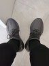 森馬（Senma）时尚飞织网面运动鞋套脚舒适透气休闲鞋男212220702 黑灰色 42码 实拍图