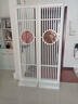 柒妖捌美家 QY BA MEI JIA新中式客厅隔断屏风玄关柜卧室酒店创意雕花双面门厅柜座屏可置物 高190长53(底盘宽度30) 实拍图
