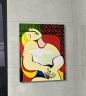 史历克 数字油画DIY世界大师名作合集1手工涂色画创意减压填色油画 梦 （毕加索）FZ-1242 40*50cm 彩布(要自己涂色) 实拍图
