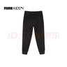 彪马（PUMA）新款儿童长裤男童中大童针织裤子百搭时尚休闲长裤 黑色 104 cm 实拍图