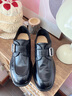 MANTENER GRAN厚底乐福鞋女2024新款真皮单鞋黑色一脚蹬小皮鞋 MG女鞋 黑色【现货】【脚背宽/脚背高拍大一码】 35 实拍图