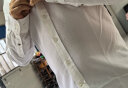 哈吉斯（HAZZYS）男装春秋款衬衣立体抗皱商务休闲牛津纺衬衫ASCZK12CK01 白色WT 170/92A 46 实拍图