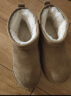 百思图冬商场新款加绒雪地靴保暖大棉鞋厚底女短靴LD520DD3 驼色 37 实拍图