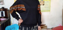 千语淇 2025秋季新款长袖t恤女新款宽松显瘦打底衫蝙蝠袖卫衣女士上衣 咖啡色 XL 建议120-130斤 实拍图