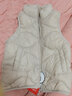 鸭鸭（YAYA）儿童羽绒马甲男女童背心秋冬季中大童装轻薄青少年学生外套WJ 米色 140 实拍图