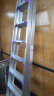 创硕梯子家用工程梯铝合金楼梯人字梯仓库理货梯  十步梯加强加固款 晒单实拍图