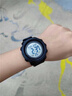 盾者战术手表新兵入伍执勤军迷电子表多功能指南针温度防水电子手表男 军绿色【黑盘钢圈】升级款 实拍图