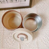 沃德百惠（WORTHBUY）304保温饭盒上班族早餐汤碗餐盒带盖饭菜神器可微波炉加热便当盒 304米白小号*2大号*2+袋+餐具 实拍图