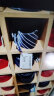 FitonTon领带男士商务正装手打领带8CM上班工作婚礼晚宴面试时尚礼盒装FTL0002 蓝色条纹(手打) 实拍图
