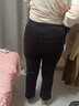 婧麒（JOYNCLEON）孕妇直筒牛仔裤秋冬款外穿烟管裤打底九分裤加绒黑色XXL Jyk32632 实拍图