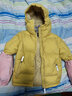 黑冰户外男女儿童700+蓬鹅绒防风防泼防污保暖连帽羽绒服 F8534019C 米黄 L (140) 实拍图