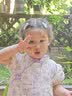 女童旗袍夏一岁女宝宝小裙子夏装衣服童装婴儿连衣裙儿童汉服夏季 紫色碎花 110 实拍图