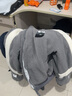 港蒂湾羊羔绒外套男秋冬季加绒棉衣加厚绒棉服男毛巾绣连帽外套学生棉袄 升级款加棉加厚GM-665（灰色） L 110-125斤左右 实拍图