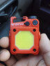 微笑鲨 高亮度迷你工作灯多功能汽车维修灯COB随身便携小型应急钥匙扣灯 顶配版红色【500毫安】支架 实拍图