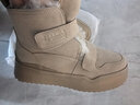 天美意雪地靴女鞋子商场同款厚底简约女休闲靴加绒CPP41DD3 浅灰色（绒里） 39 实拍图