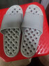 惠夫人 凉拖鞋男女夏天防滑室内鞋洗澡简约大码浴室居家夏季拖鞋情侣 麻花漏水 浅灰 40-41码(适合39-40码穿) 实拍图