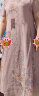 啄木鸟杭州重磅真丝连衣裙女2024夏新款妈妈装过膝长裙桑蚕丝旗袍裙子女 粉红色 XL 建议105-118斤 晒单实拍图