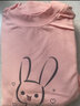 浪莎儿童保暖内衣女童A类纯棉秋冬透气弹力睡衣套装宝宝中大童秋衣秋裤 粉色小兔 140（建议身高130-140） 实拍图