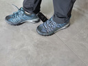 悍途（HUMTTO）网面登山鞋四季款舒适透气徒步鞋城市户外休闲男鞋 兰灰 39  实拍图